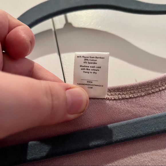 Mauve bamboo pullover - Picture 6 of 8